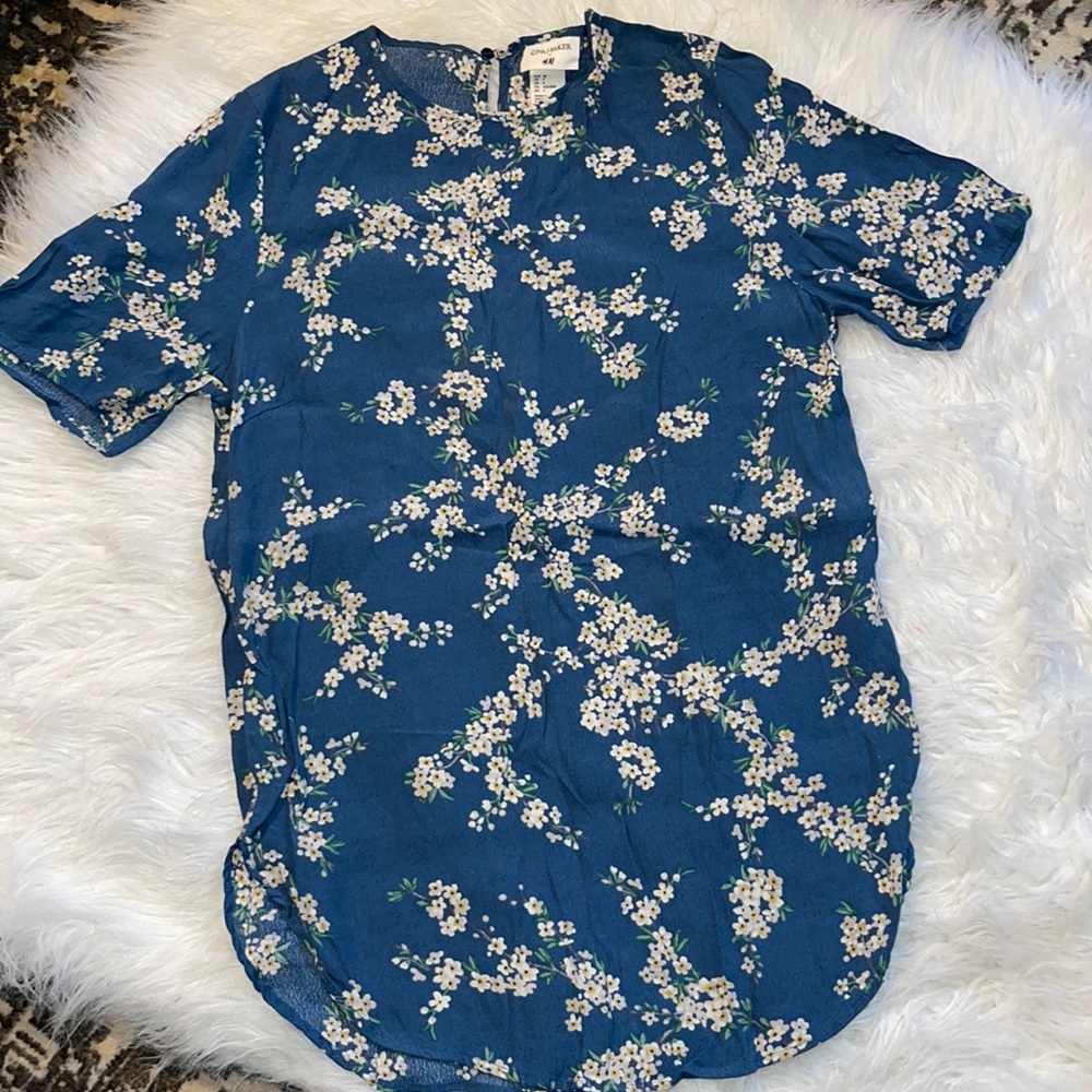GP & J Baker x H&M Collab Floral Blouse Top Size 4 small